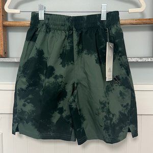 Boys adidas aeroready shorts size small (8) green oxide NWT